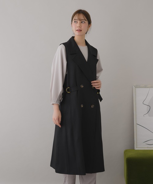 KATHARINE ROSS(キャサリンロス)の「【KATHARINE ROSS】3WAYジレトレンチコート(トレンチコート・レディース・ブラック/ブラウン・MEDIUM)」の20枚目の写真