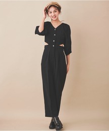 31 Sons de mode（トランテアン　ソン　ドゥ　モード）の「サイドスリットオールインワン（つなぎ/オールインワン）」