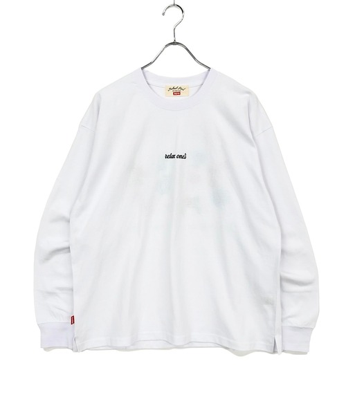TRAP/U (トラップユー)の「ミドルウェイト天竺 / バック フラワー刺繍 クルーネック ロンTee(Tシャツ/カットソー・メンズ・ブラック/ダークグリーン/ホワイト・F)」の16枚目の写真