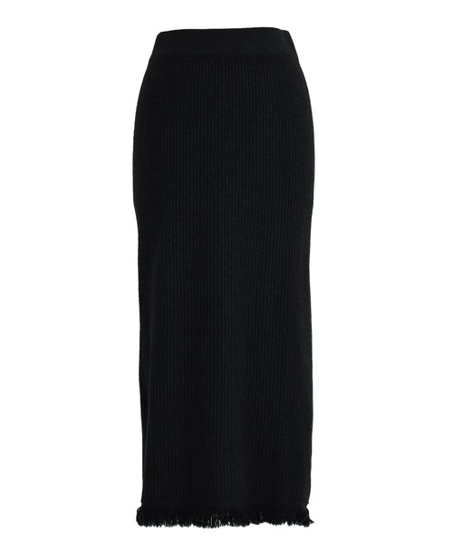 BLUEEAST（ブルーイースト）の「フリンジニットタイトスカート（スカート・レディース・ブラック/アイボリー/グレー・MEDIUM）」の19枚目の写真