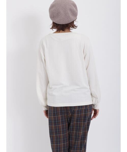 Samansa Mos2（サマンサ モスモス）の「起毛レースキャミ&スウェットセット（Tシャツ/カットソー・レディース・チャコールグレー/ベージュ/オフホワイト・F）」の10枚目の写真