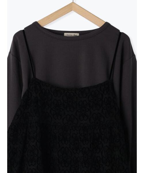 Samansa Mos2（サマンサ モスモス）の「起毛レースキャミ&スウェットセット（Tシャツ/カットソー・レディース・チャコールグレー/ベージュ/オフホワイト・F）」の19枚目の写真