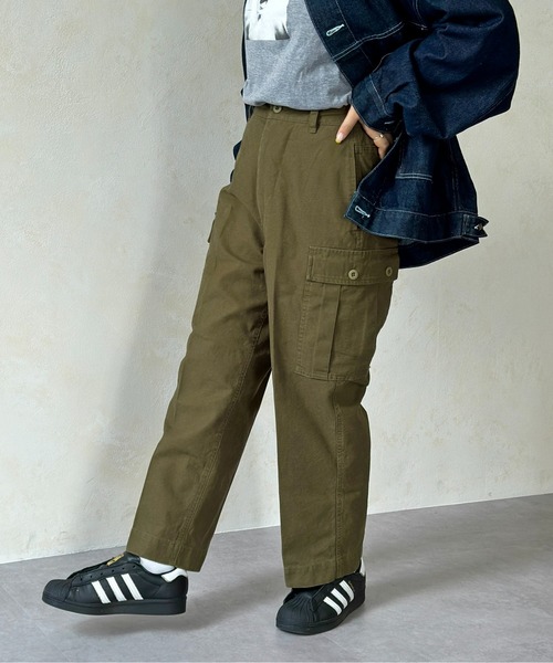 CPCM(シーピーシーエム)の「ツイルストレートカーゴパンツ(カーゴパンツ・メンズ・カーキ/ネイビー・MEDIUM/SMALL/LARGE)」の7枚目の写真