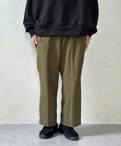 CPCM(シーピーシーエム)の「ツイルストレートカーゴパンツ(カーゴパンツ・メンズ・カーキ/ネイビー・MEDIUM/SMALL/LARGE)」の11枚目の写真