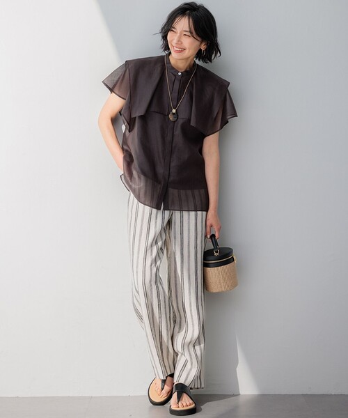 23区（ニジュウサンク）の「【Oggi4月号掲載】ラウンドホーン ネックレス（ネックレス・レディース・ホワイト系/ベージュ系/ブラック系・F）」の6枚目の写真