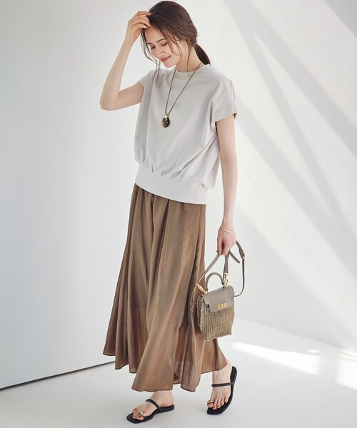 23区（ニジュウサンク）の「【Oggi4月号掲載】ラウンドホーン ネックレス（ネックレス・レディース・ホワイト系/ベージュ系/ブラック系・F）」の7枚目の写真