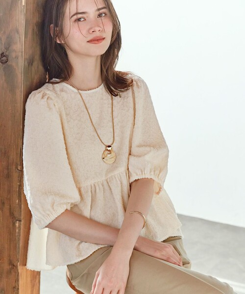 23区（ニジュウサンク）の「【Oggi4月号掲載】ラウンドホーン ネックレス（ネックレス・レディース・ホワイト系/ベージュ系/ブラック系・F）」の10枚目の写真