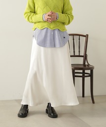 N.（N. Natural Beauty Basic） | 【S Size Line】◆ナローサテンスカート(スカート)