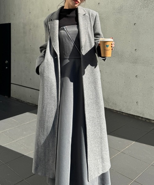 LEANN MOMENT(リーンモーメント)の「Zip baretop dress(ワンピース・レディース・ブラック/グレー・SMALL/MEDIUM)」の15枚目の写真