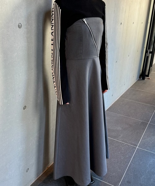 LEANN MOMENT(リーンモーメント)の「Zip baretop dress(ワンピース・レディース・ブラック/グレー・SMALL/MEDIUM)」の19枚目の写真