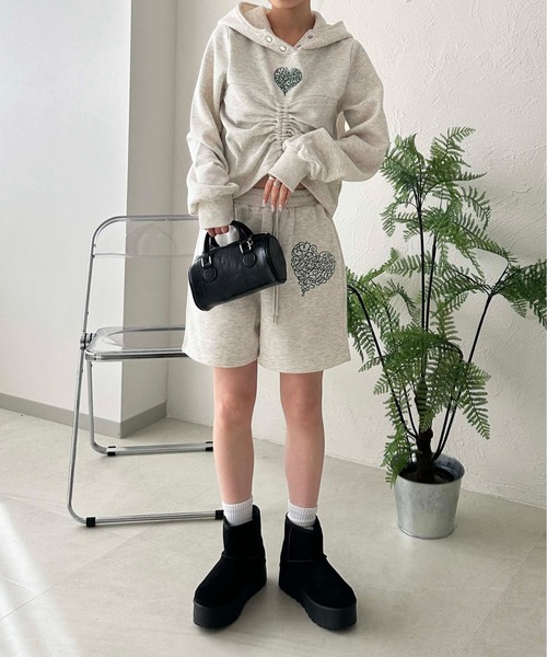 sedacle girl（セダクルガール）の「厚底ショートムートンブーツ（ブーツ・レディース・グレー/ブラック/ブラウン・LARGE/MEDIUM/SMALL/X-LARGE）」の7枚目の写真