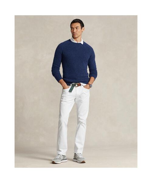 POLO RALPH LAUREN(ポロ ラルフ ローレン)の「スエードパッチ クルーネック セーター(ニット/セーター・メンズ・ネイビー系1・XS/M/S/L)」の4枚目の写真