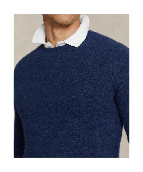 POLO RALPH LAUREN(ポロ ラルフ ローレン)の「スエードパッチ クルーネック セーター(ニット/セーター・メンズ・ネイビー系1・XS/M/S/L)」の7枚目の写真