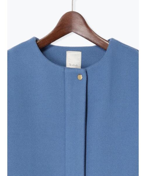 Te chichi（テチチ）の「ノーカラーミドルコート（その他アウター