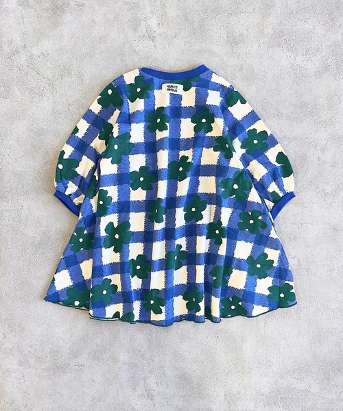 HOGAN RANCH WEAR（ホーガンランチウエア）の「ランタンロングスリーブワンピース（90～130cm）（ワンピース・キッズ・ブルー/ブラック・100/110/120/130/90）」の4枚目の写真