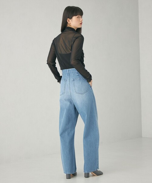 EMMEL REFINES(エメルリファインズ)の「<EMMEL REFINES>EM シアー タートル カットソー(Tシャツ/カットソー・レディース・ホワイト/ブラック/ライム/ダークグレー/シャーベット・FREE)」の12枚目の写真