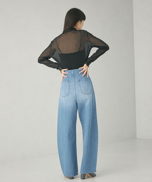 EMMEL REFINES(エメルリファインズ)の「<EMMEL REFINES>EM シアー タートル カットソー(Tシャツ/カットソー・レディース・ホワイト/ブラック/ライム/ダークグレー/シャーベット・FREE)」の13枚目の写真