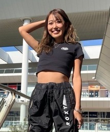 PLANET RING TEE/ロキシー90sライクシルエットクロップドレングスタイトカットソー