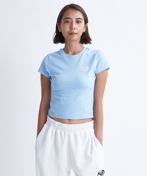 ROXY(ロキシー)の「PLANET RING TEE/ロキシー90sライクシルエットクロップドレングスタイトカットソー(Tシャツ/カットソー・レディース・グレー/ミント/ホワイト/ブラック・MEDIUM/SMALL/LARGE)」の11枚目の写真