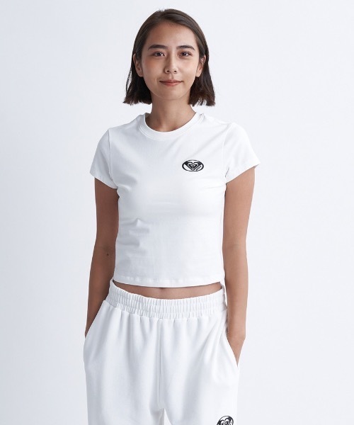 ROXY(ロキシー)の「PLANET RING TEE/ロキシー90sライクシルエットクロップドレングスタイトカットソー(Tシャツ/カットソー・レディース・グレー/ミント/ホワイト/ブラック・MEDIUM/SMALL/LARGE)」の5枚目の写真