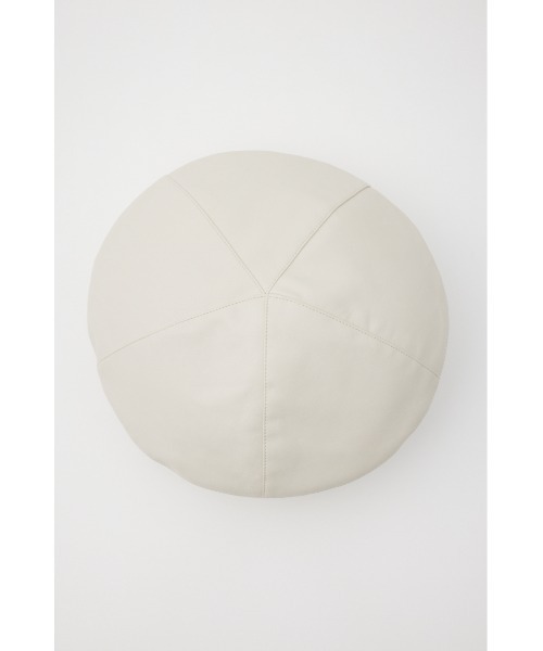 rienda（リエンダ）の「フェイクレザーベレー（ハンチング/ベレー帽・レディース・ブラック/アイボリー・FREE）」の13枚目の写真