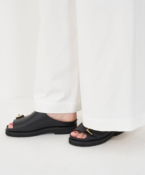 chausser(ショセ)の「【別注】plus by chausser ダブルモンクストラップサンダル(サンダル・レディース・ブラック・S/L/M)」の8枚目の写真