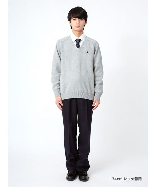 abingdon boys school セーター FIRST BEAT スクールニット Vセーター 100～130cm (学生服 制服