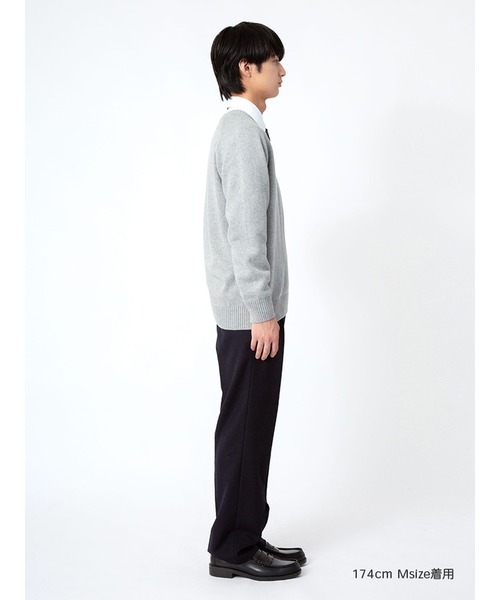 EASTBOY(イーストボーイ)の「メンズ セーター 綿 7G スクール ニット 中学生 高校生(ニット/セーター・キッズ・ライトグレー/オフホワイト/ネイビー/ベージュ・M/L)」の13枚目の写真