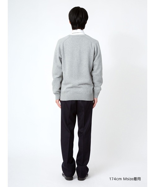 EASTBOY(イーストボーイ)の「メンズ セーター 綿 7G スクール ニット 中学生 高校生(ニット/セーター・キッズ・ライトグレー/オフホワイト/ネイビー/ベージュ・M/L)」の15枚目の写真