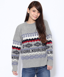X-girl | NORDIC KNIT TOP(ニット/セーター)
