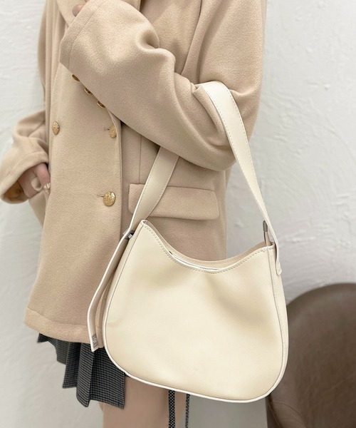 apres jour clair（アプレジュールクレア）の「【apres jour clair×ARIAZ】ワンハンドルラウンドバッグ（ハンドバッグ・レディース・ブラック/オフホワイト/ベージュ・FREE）」の2枚目の写真