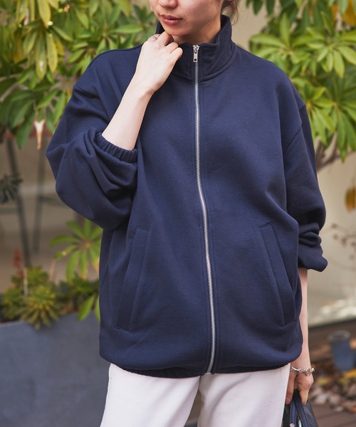 United Athle（ユナイテッドアスレ）の「【United Athle】10.0オンス スウェット フルジップ スタンド ジャケット 5245（スウェット・メンズ・ブラックミックス/ネイビー/ブラック・XL/XXL/L/M）」の3枚目の写真