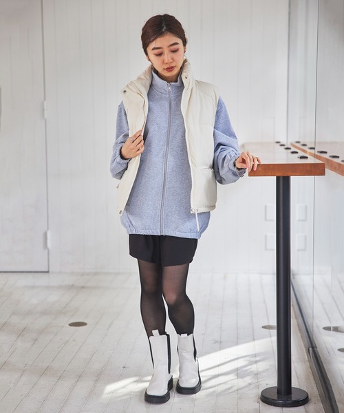 United Athle（ユナイテッドアスレ）の「【United Athle】10.0オンス スウェット フルジップ スタンド ジャケット 5245（スウェット・メンズ・ブラックミックス/ネイビー/ブラック・XL/XXL/L/M）」の7枚目の写真