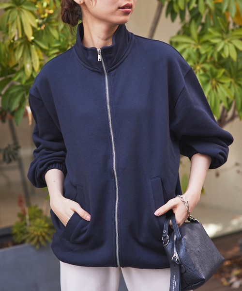 United Athle（ユナイテッドアスレ）の「【United Athle】10.0オンス スウェット フルジップ スタンド ジャケット 5245（スウェット・メンズ・ブラックミックス/ネイビー/ブラック・XL/XXL/L/M）」の6枚目の写真