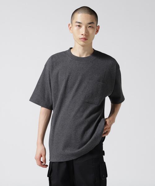 AVIREX（アヴィレックス）の「《DAILY/デイリー》RIB LOOSE FIT T-SHIRT / リブ ルーズフィット 半袖 Tシャツ / AVIREX / アヴィレックス（Tシャツ/カットソー・メンズ・ブラック/チャコールグレー/グレー/ホワイト・L/M/XL）」の3枚目の写真