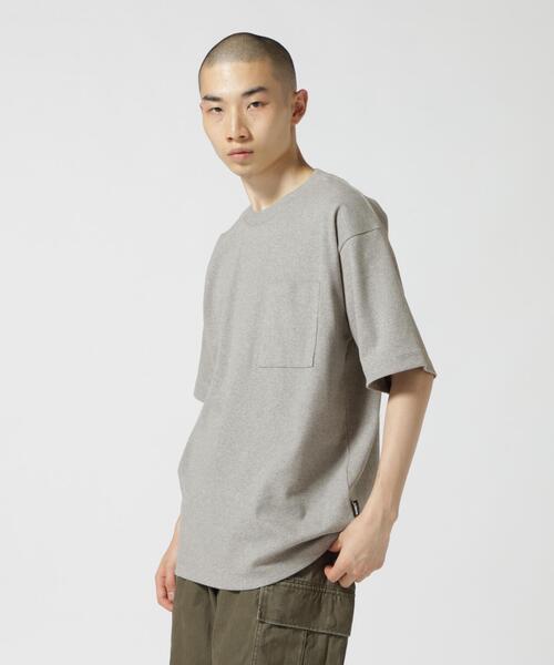 AVIREX（アヴィレックス）の「《DAILY/デイリー》RIB LOOSE FIT T-SHIRT / リブ ルーズフィット 半袖 Tシャツ / AVIREX / アヴィレックス（Tシャツ/カットソー・メンズ・ブラック/チャコールグレー/グレー/ホワイト・L/M/XL）」の12枚目の写真