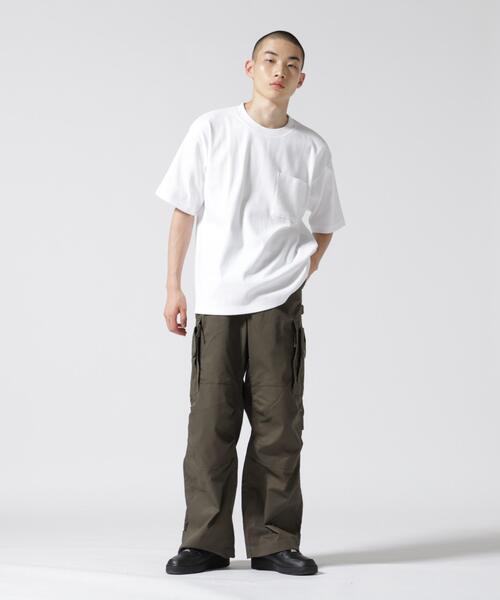 AVIREX（アヴィレックス）の「《DAILY/デイリー》RIB LOOSE FIT T-SHIRT / リブ ルーズフィット 半袖 Tシャツ / AVIREX / アヴィレックス（Tシャツ/カットソー・メンズ・ブラック/チャコールグレー/グレー/ホワイト・L/M/XL）」の15枚目の写真