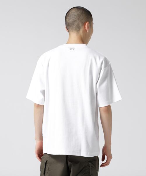 AVIREX（アヴィレックス）の「《DAILY/デイリー》RIB LOOSE FIT T-SHIRT / リブ ルーズフィット 半袖 Tシャツ / AVIREX / アヴィレックス（Tシャツ/カットソー・メンズ・ブラック/チャコールグレー/グレー/ホワイト・L/M/XL）」の16枚目の写真