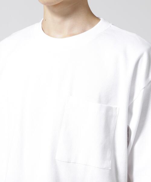 AVIREX（アヴィレックス）の「《DAILY/デイリー》RIB LOOSE FIT T-SHIRT / リブ ルーズフィット 半袖 Tシャツ / AVIREX / アヴィレックス（Tシャツ/カットソー・メンズ・ブラック/チャコールグレー/グレー/ホワイト・L/M/XL）」の18枚目の写真