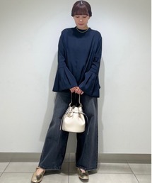 Mila Owen | タックデザインベルスリーブブラウス【手洗い可能】(シャツ/ブラウス)