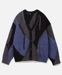 HARE | ステッチキリカエニットカーディガン(HARE)(カーディガン/ボレロ)