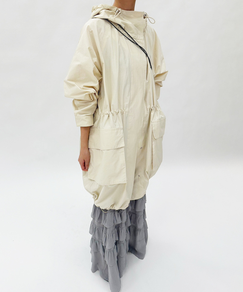 EDIT. FOR LULU（エディットフォールル）の「フーディーコート（トレンチコート・レディース・ベージュ・36/34）」の3枚目の写真