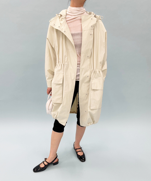 EDIT. FOR LULU（エディットフォールル）の「フーディーコート（トレンチコート・レディース・ベージュ・36/34）」の4枚目の写真