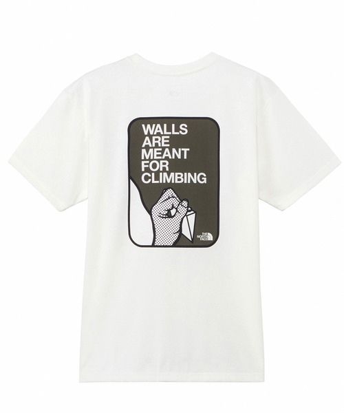 THE NORTH FACE（ザノースフェイス）の「THE NORTH FACE/ザ・ノース・フェイス S/S CLIMB ART TEE/ショートスリーブクライムアートティー 半袖Tee ストレッチ UVケア NT32486（Tシャツ/カットソー・メンズ・オフホワイト/コバルトブルー/ブラック・L/M/XL）」の2枚目の写真