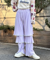 HELLO.SANFRANCISCO（ハローサンフランシスコ）の「【HELLO.SANFRANCISCO/ハローサンフランシスコ】配色フリルプリーツパンツ（その他パンツ）」