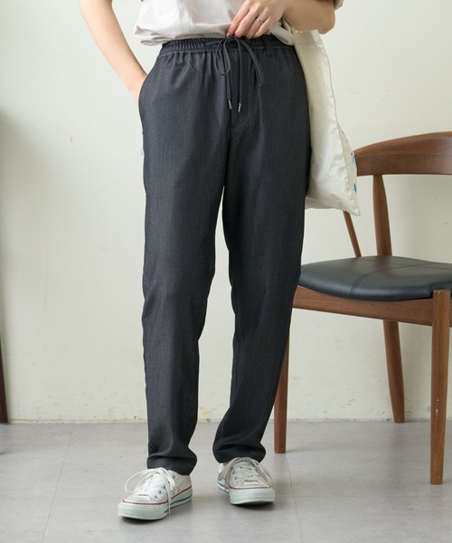 CIAOPANIC TYPY（チャオパニックティピー）の「《S~XLサイズの幅広いサイズ展開》デニムライクストレッチイージーパンツ（デニムパンツ・メンズ・ベージュ/ネイビー/チャコールグレー・SMALL/MEDIUM/LARGE/X-LARGE）」の2枚目の写真