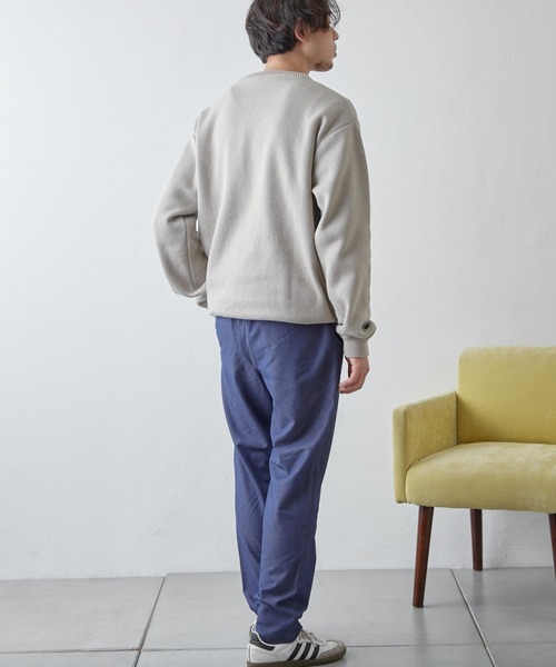 CIAOPANIC TYPY（チャオパニックティピー）の「《S~XLサイズの幅広いサイズ展開》デニムライクストレッチイージーパンツ（デニムパンツ・メンズ・ベージュ/ネイビー/チャコールグレー・SMALL/MEDIUM/LARGE/X-LARGE）」の4枚目の写真