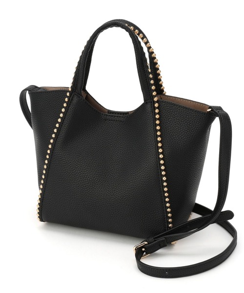 saloon(サルーン)の「SALOON(サルーン)/《再入荷・新色登場》2WAYスタッズミニトート(トートバッグ・レディース・ブラック/グレー/オフホワイト/その他1・FREE)」の14枚目の写真