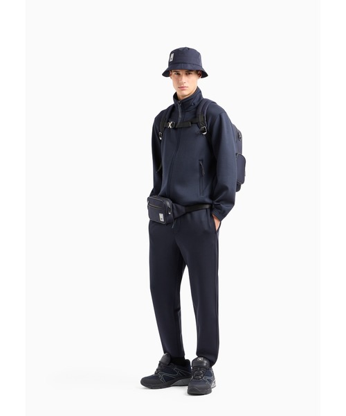 EMPORIO ARMANI（エンポリオアルマーニ）の「【エンポリオ アルマーニ】トラベルエッセンシャル ジョガーパンツ ダブルジャージー（その他パンツ・メンズ・ネイビー・SMALL/MEDIUM/LARGE）」の3枚目の写真