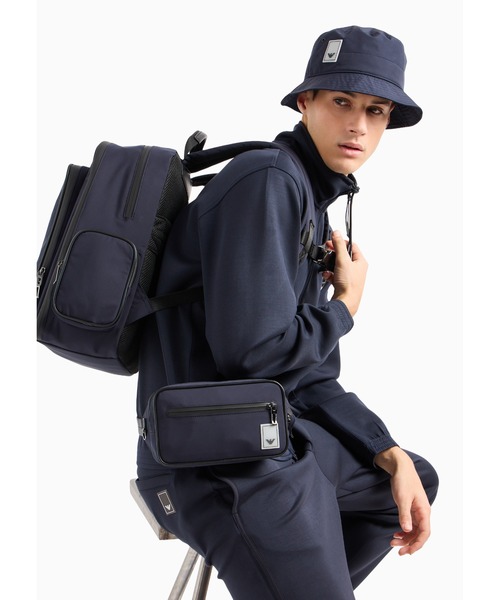 EMPORIO ARMANI（エンポリオアルマーニ）の「【エンポリオ アルマーニ】トラベルエッセンシャル ジョガーパンツ ダブルジャージー（その他パンツ・メンズ・ネイビー・SMALL/MEDIUM/LARGE）」の4枚目の写真